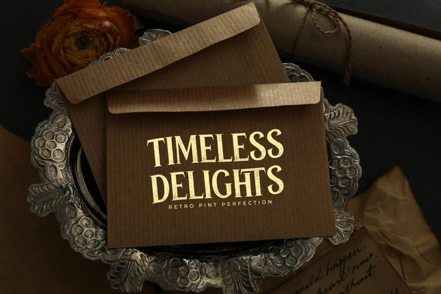 Preview 8 for The Boqke - Texture Serif Vintage Font