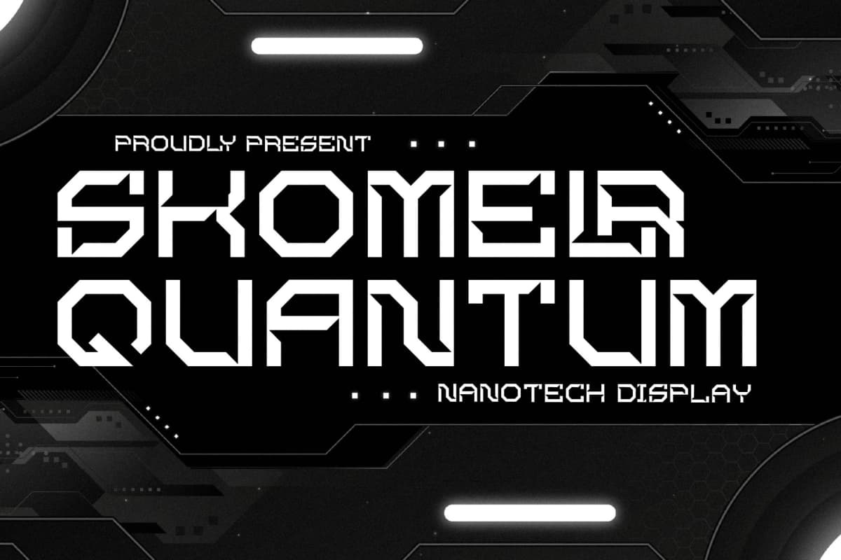 Preview 1 for Skomelr Quantum - Nanotech Font