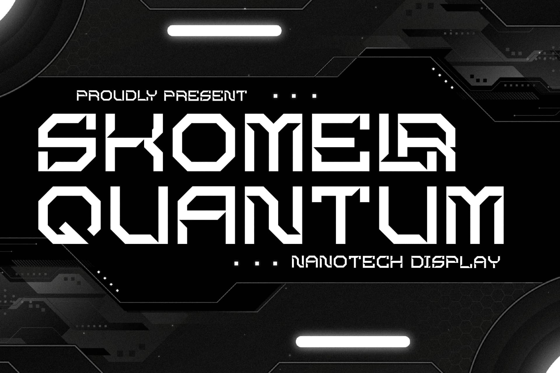 Preview of Skomelr Quantum - Nanotech Font font