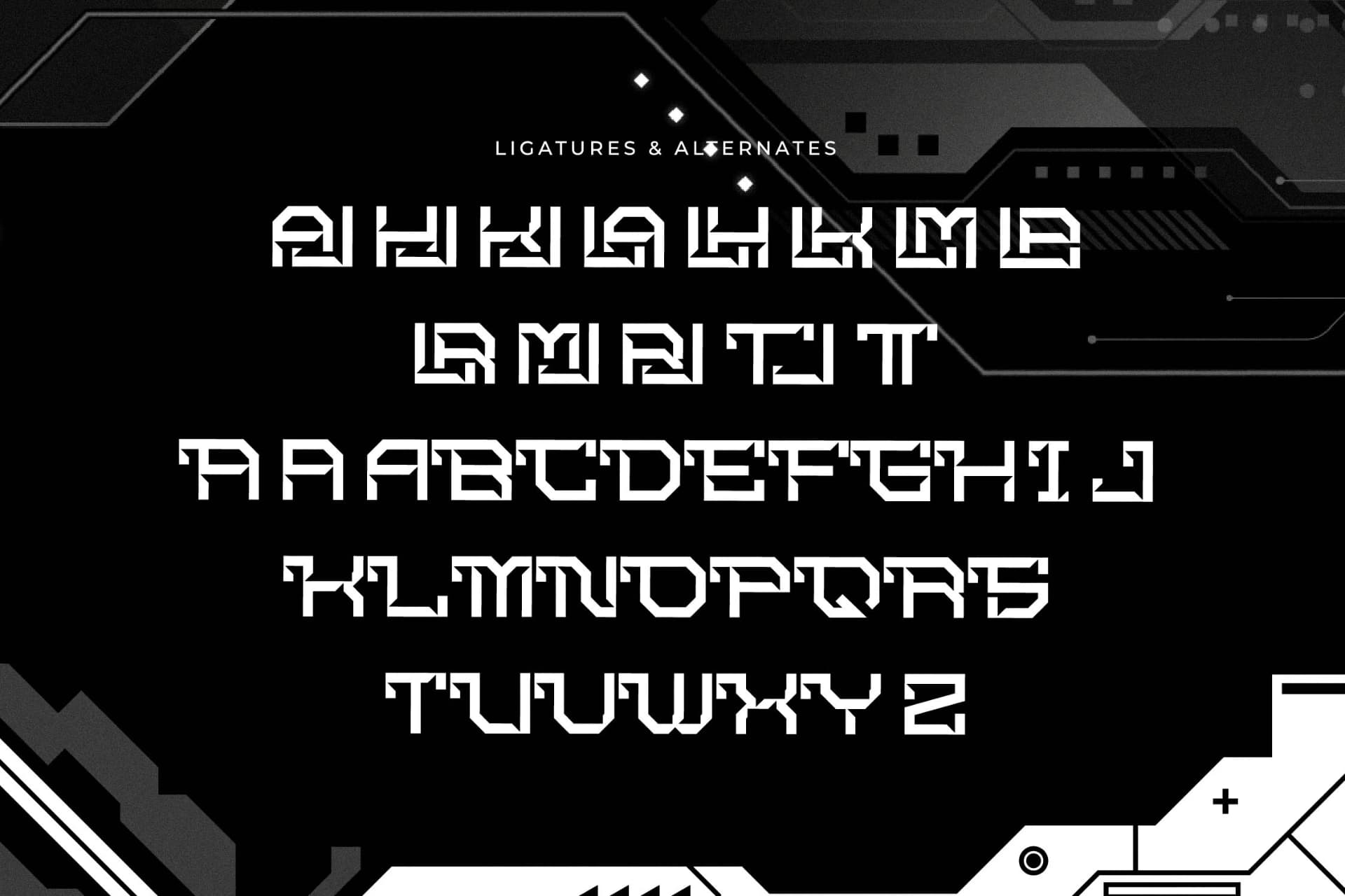 Preview 14 for Skomelr Quantum - Nanotech Font