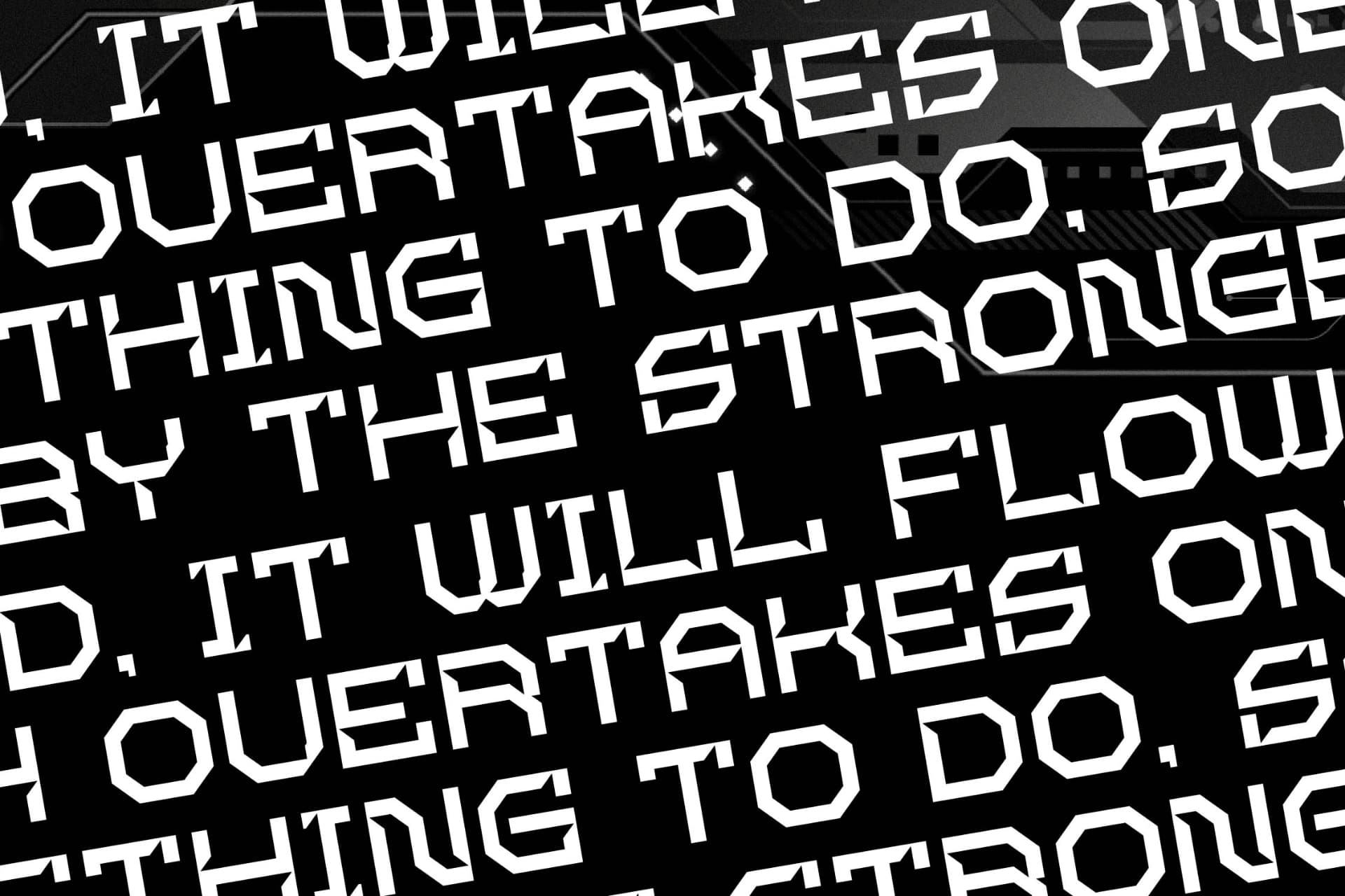 Preview 9 for Skomelr Quantum - Nanotech Font