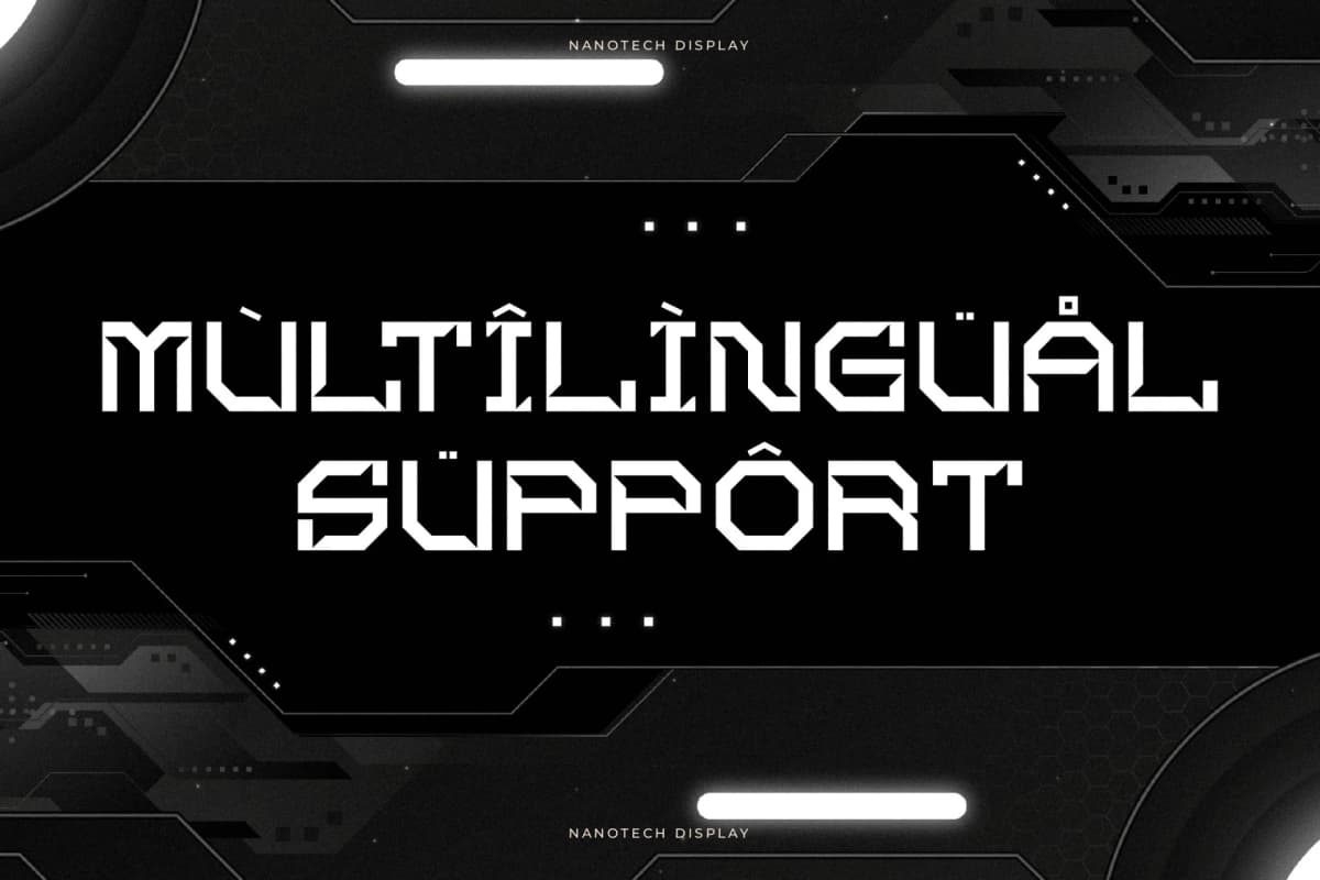 Preview 12 for Skomelr Quantum - Nanotech Font
