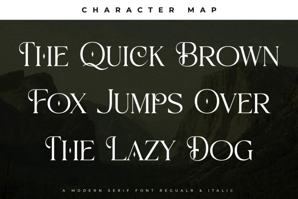 Preview 5 for Goladon - A Modern Serif Font