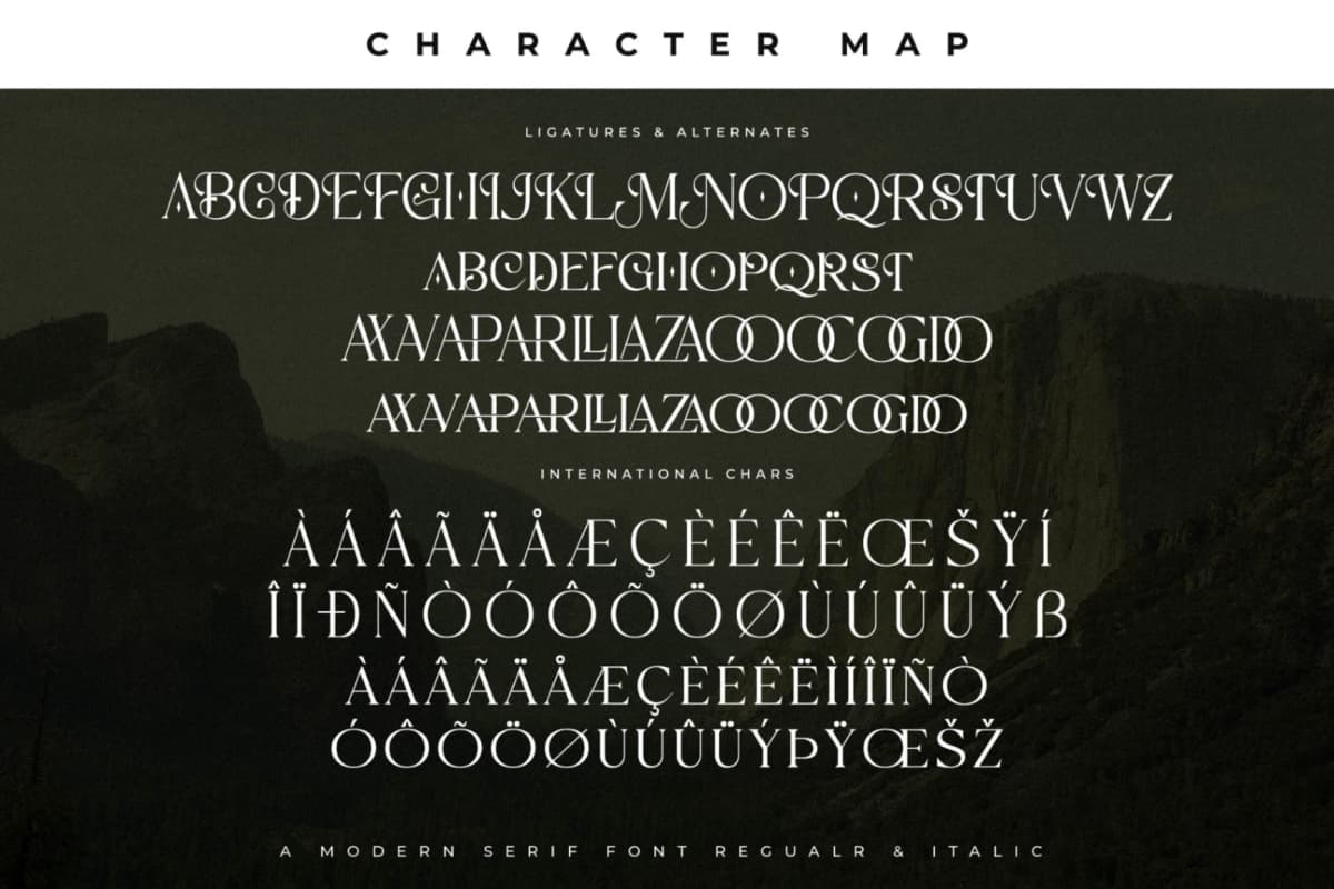Preview 14 for Goladon - A Modern Serif Font