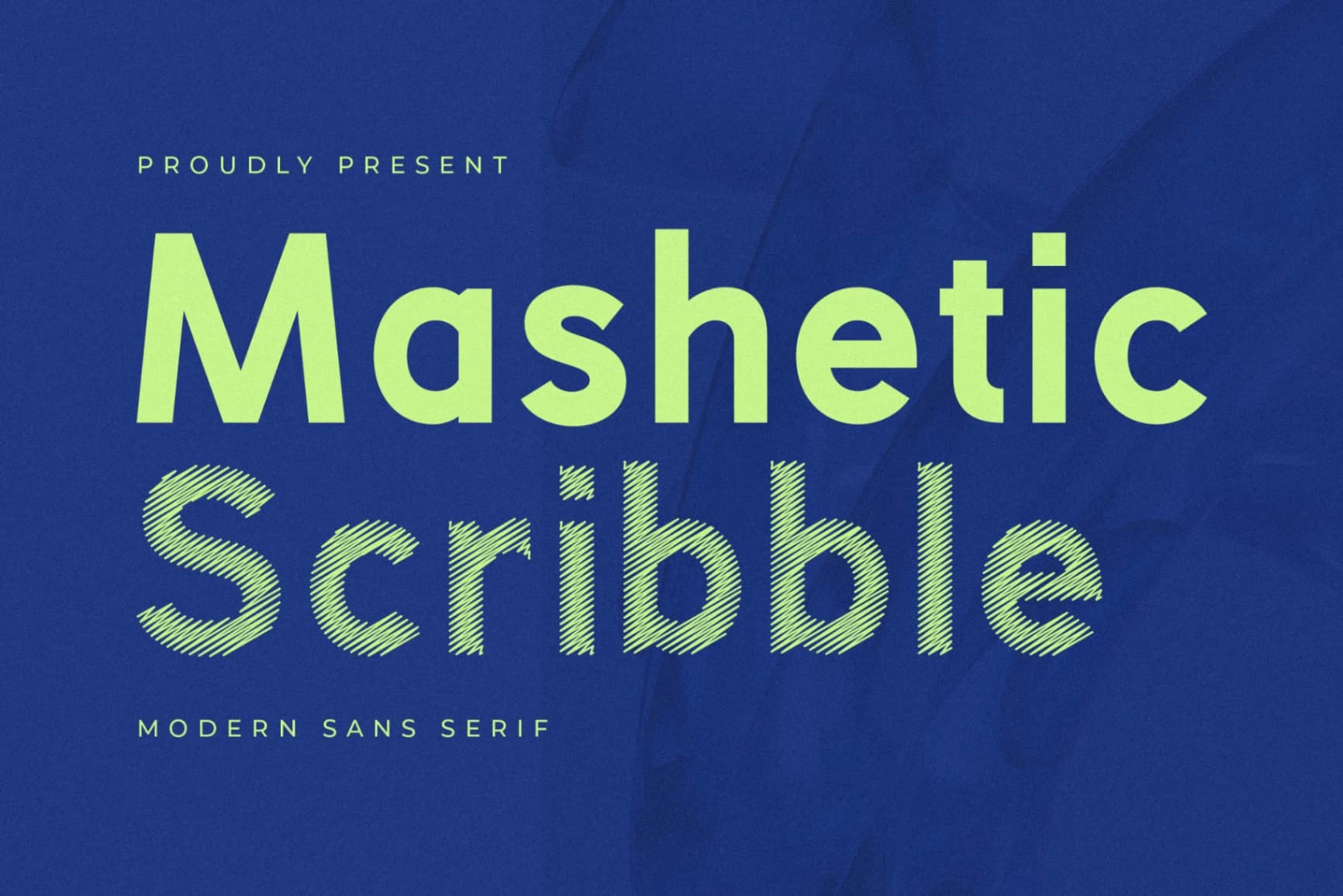 Preview of Mashetic - Modern Scribble Sans Serif font