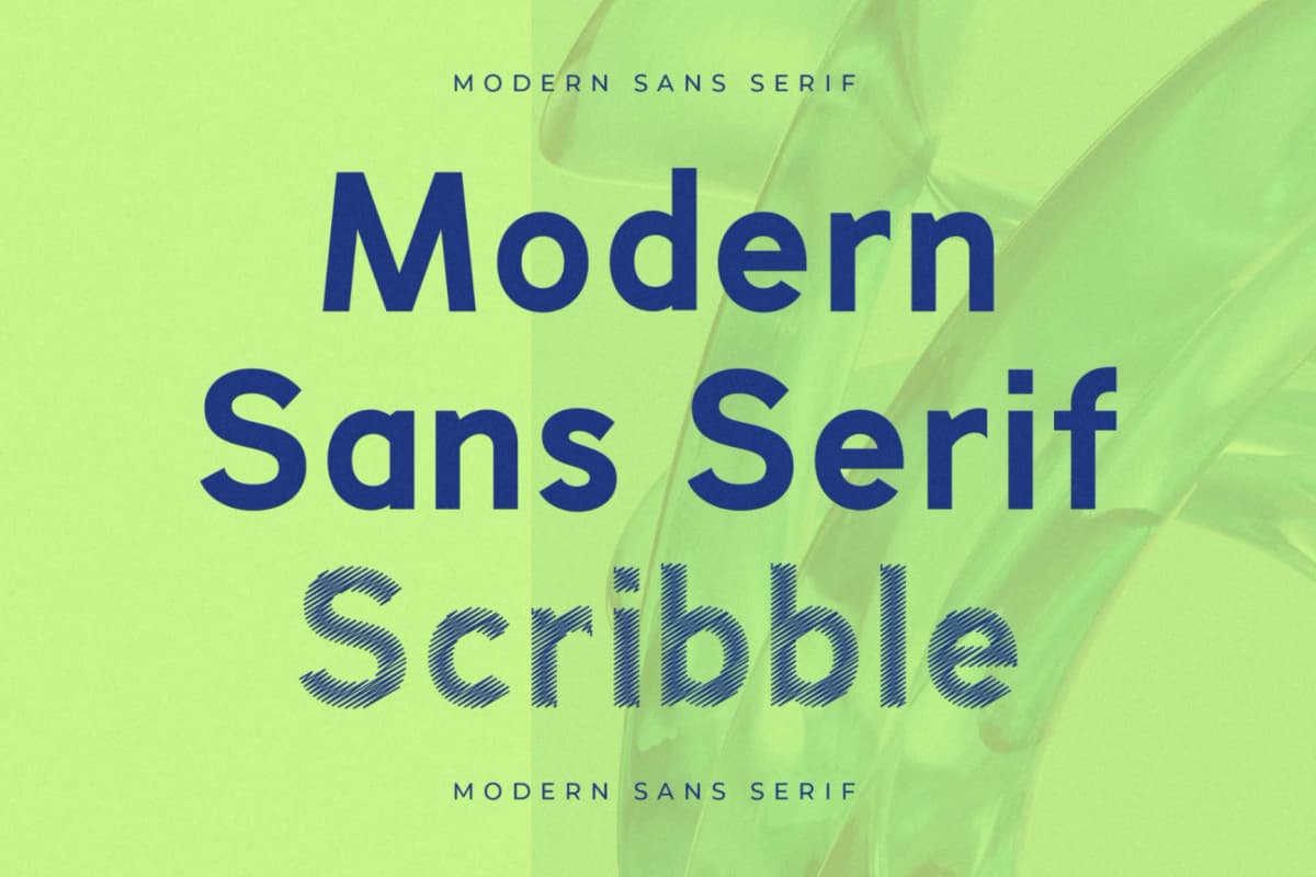 Mashetic - Modern Scribble Sans Serif font preview 4