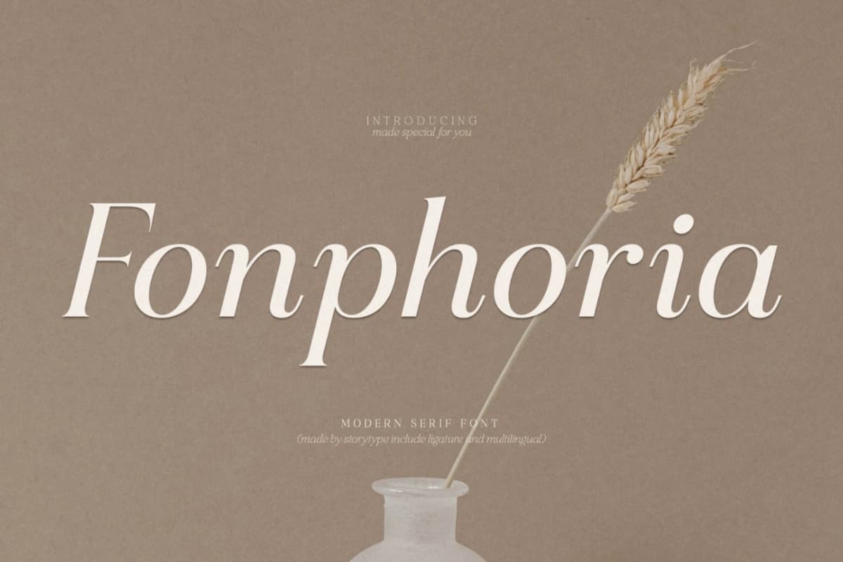 Fonphoria - Modern Serif Font font preview 1