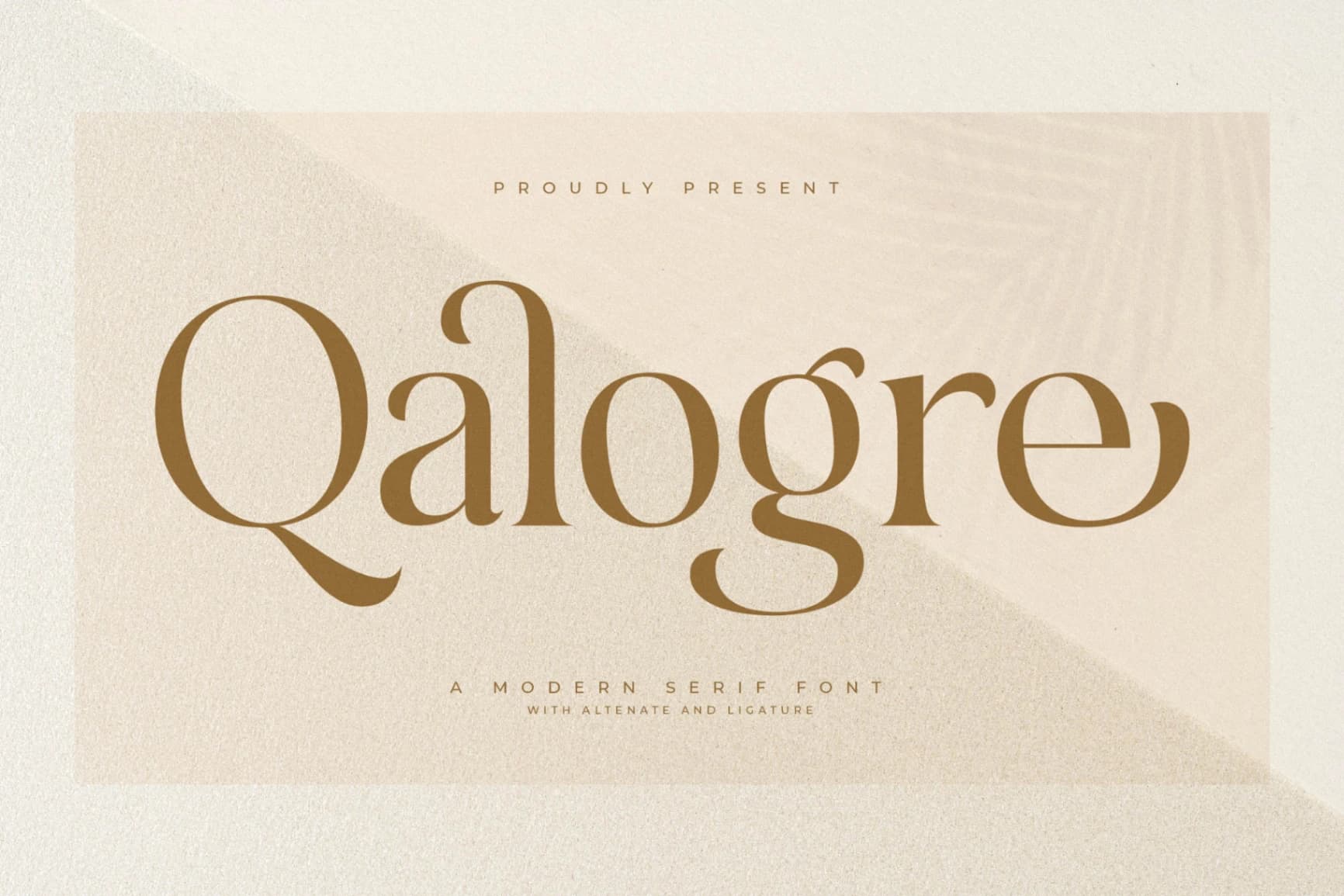Preview of Qalogre - Modern Serif Font font