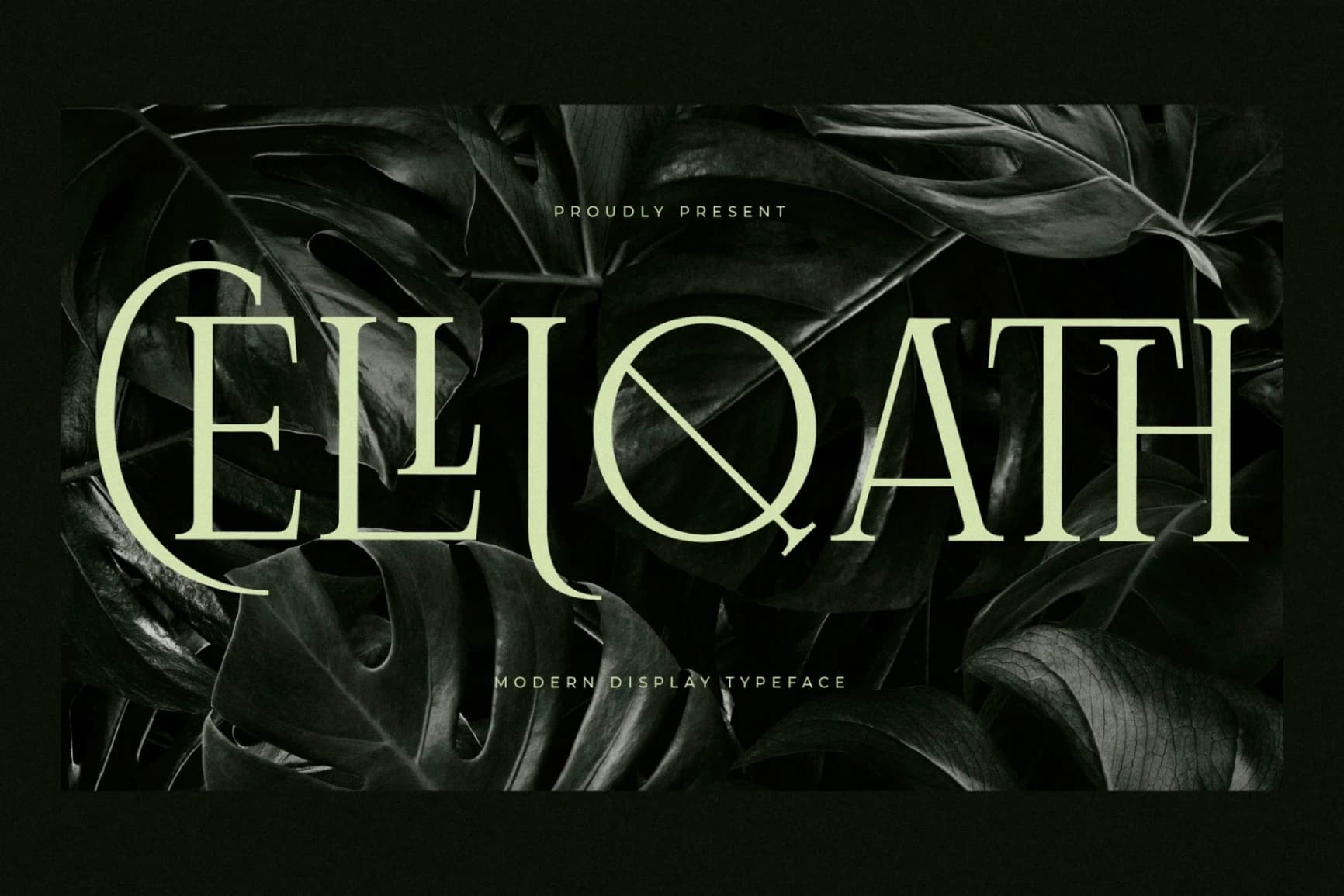 Preview 1 for Celliqath - Modern Display Font