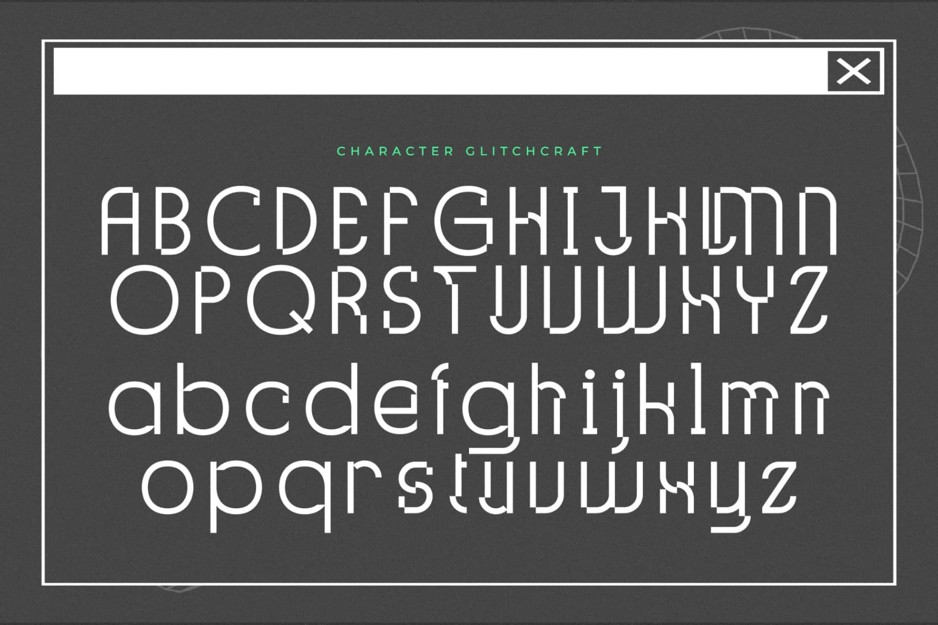Preview 12 for Glitchcraft - Modern Display Font