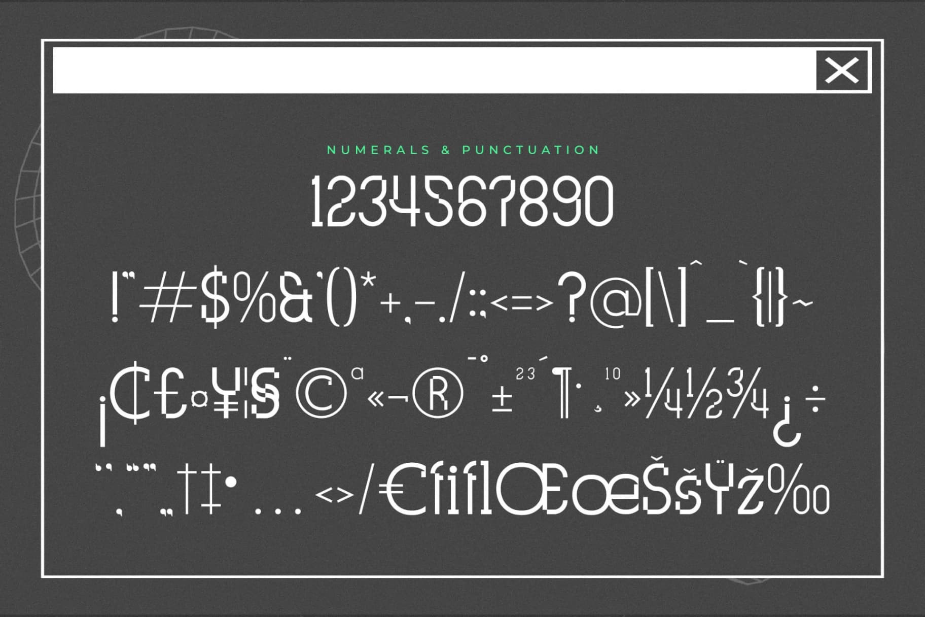 Preview 13 for Glitchcraft - Modern Display Font