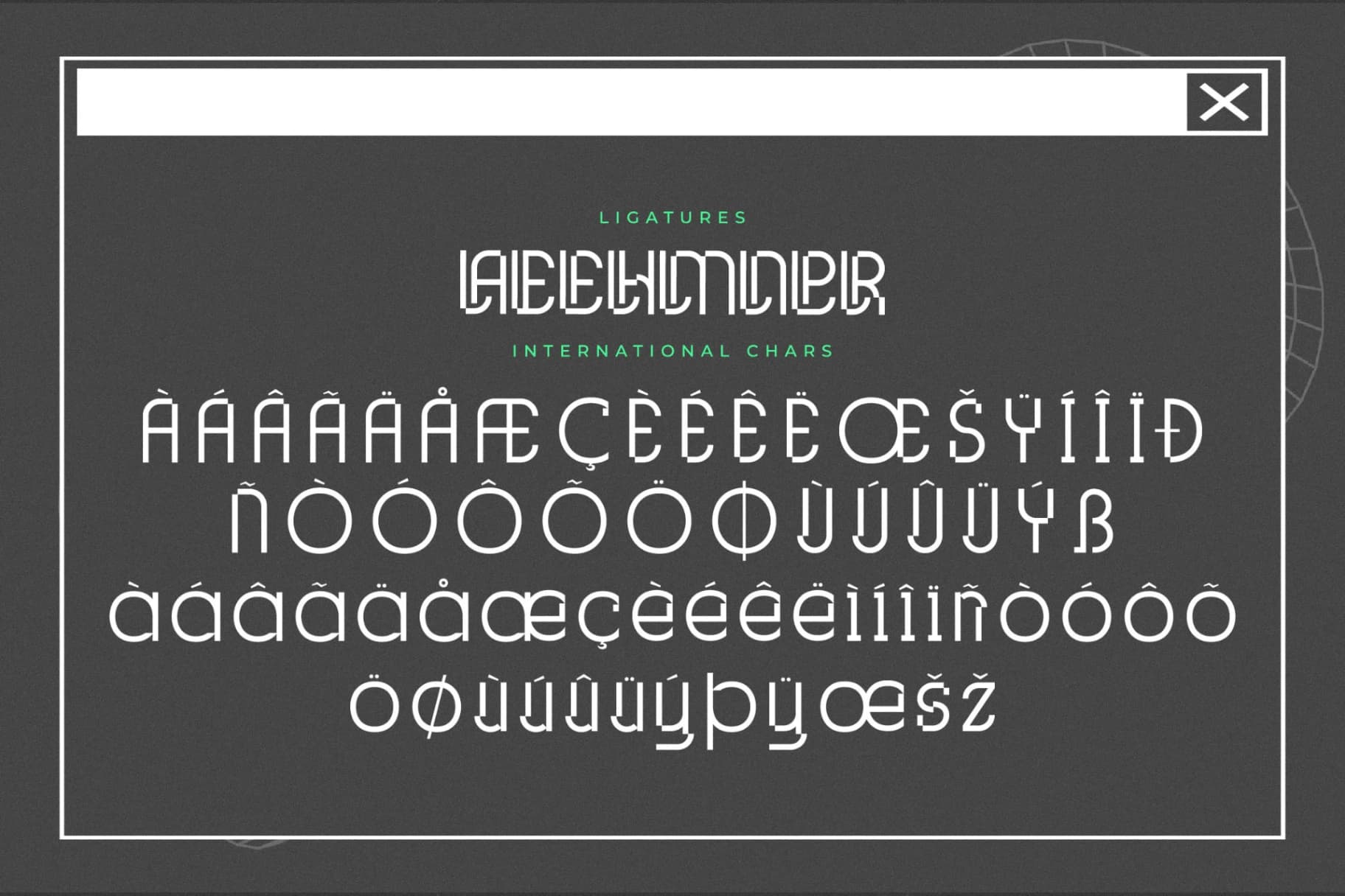 Preview 14 for Glitchcraft - Modern Display Font