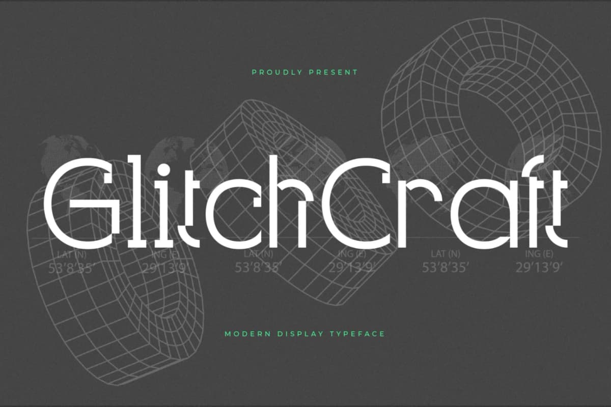 Glitchcraft - Modern Display Font font preview 1