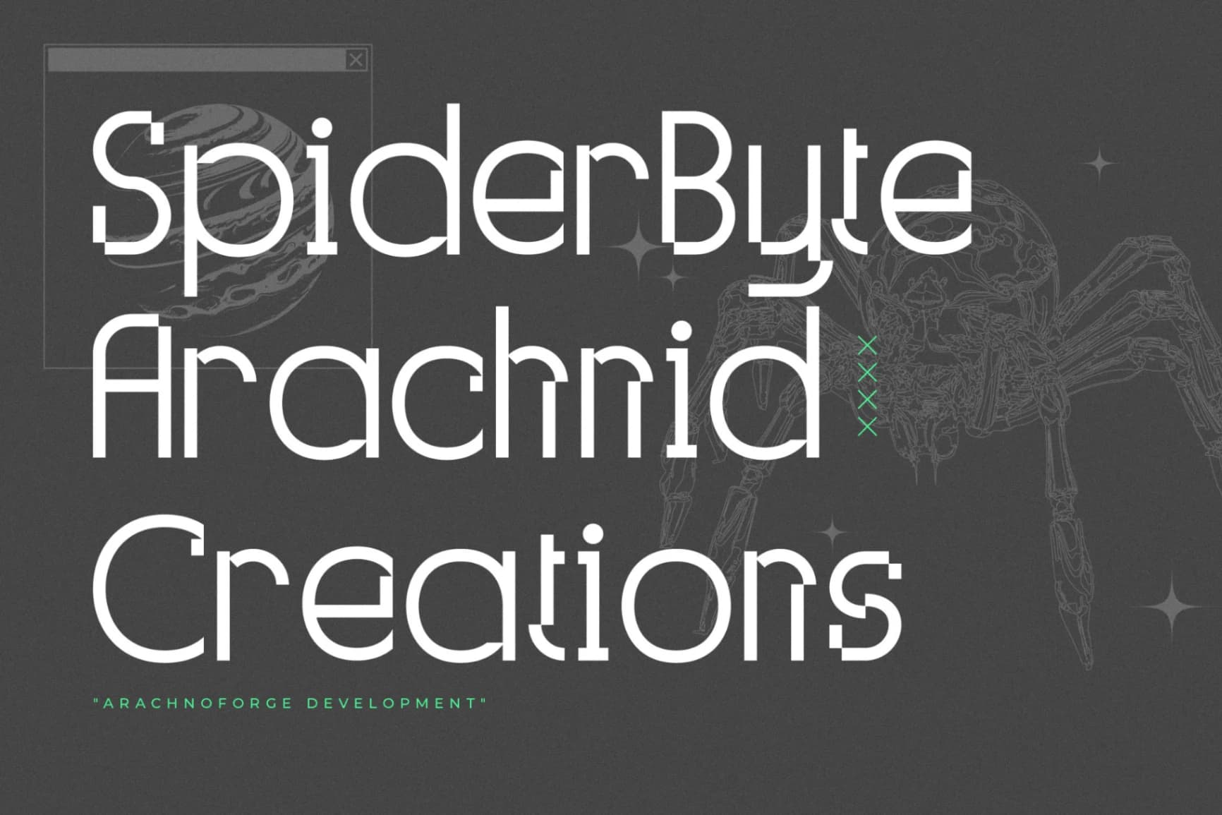 Preview 10 for Glitchcraft - Modern Display Font