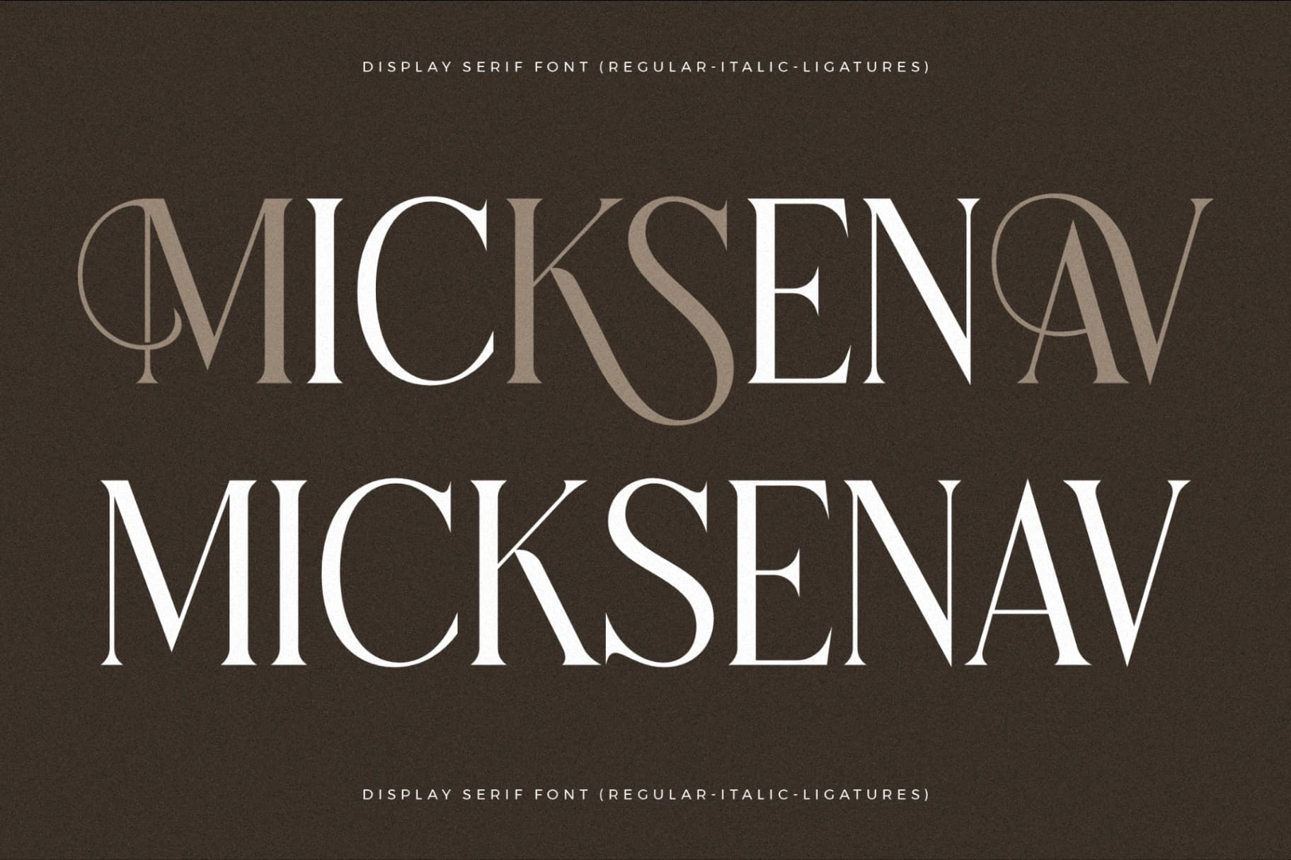 Preview 6 for Micksenav - Display Serif Font