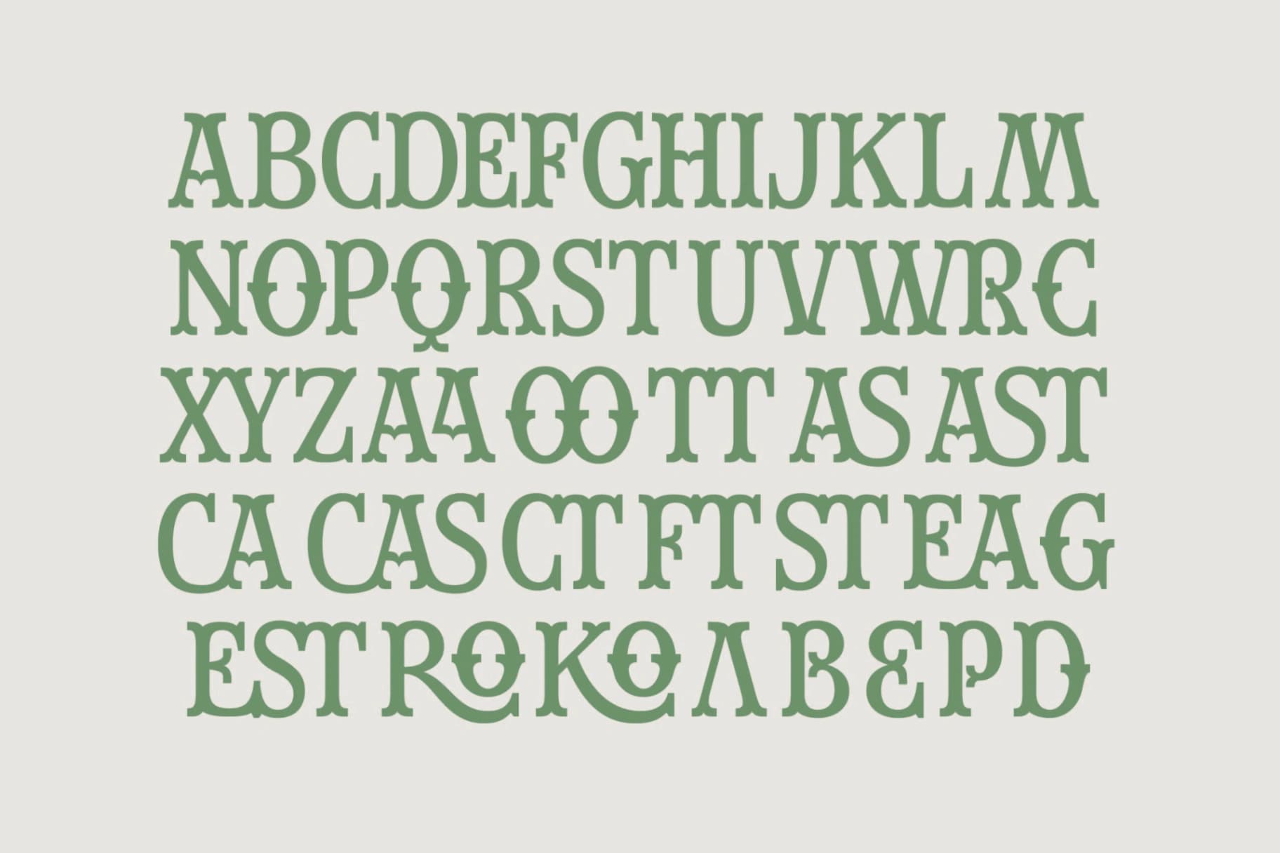 Preview 13 for Westron Way Honor - Western Vintage Font
