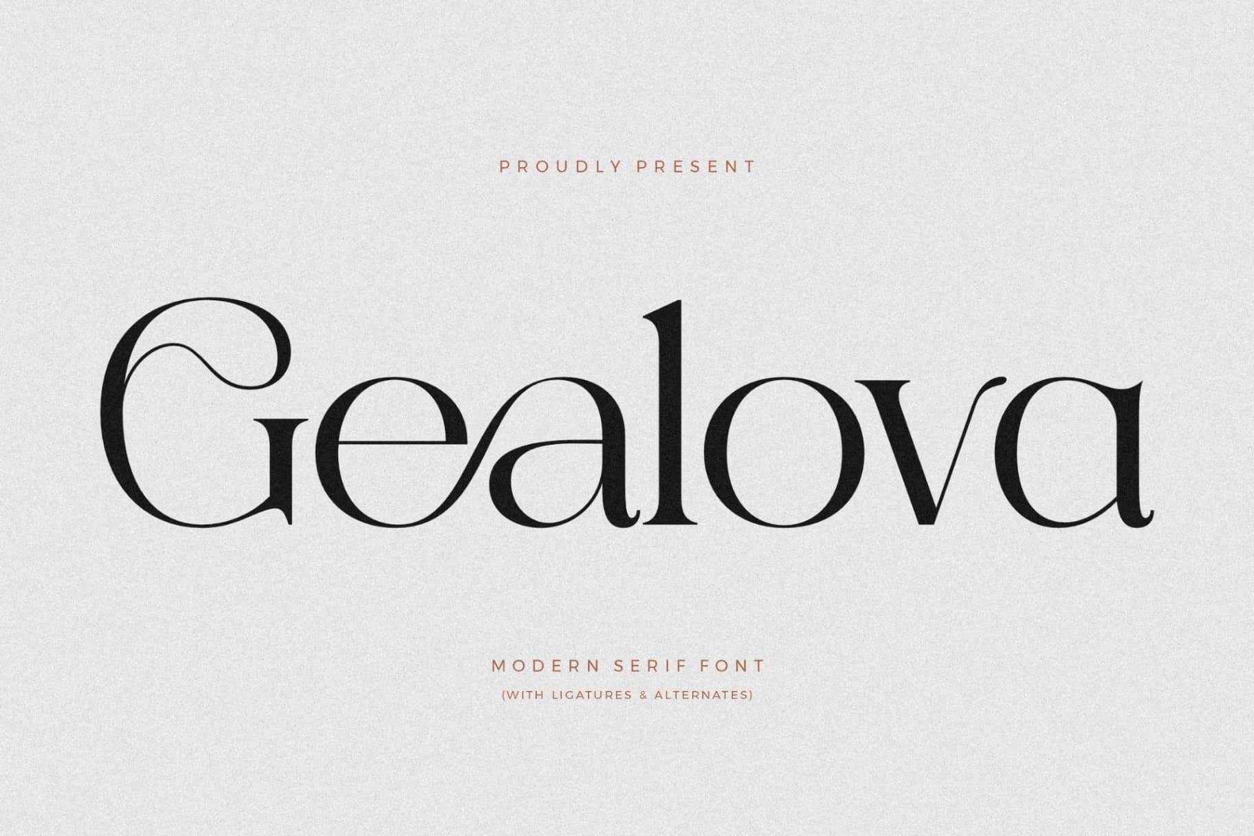 Preview 1 for Gealova - Modern Serif Font
