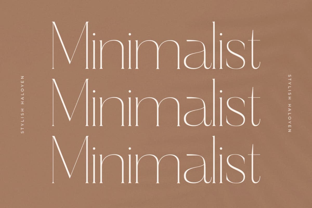 Preview 3 for Haloyen - Stylish Font Serif