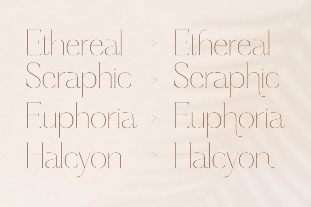 Preview 10 for Haloyen - Stylish Font Serif