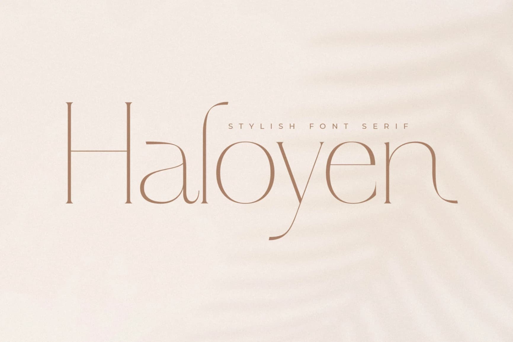 Preview 1 for Haloyen - Stylish Font Serif