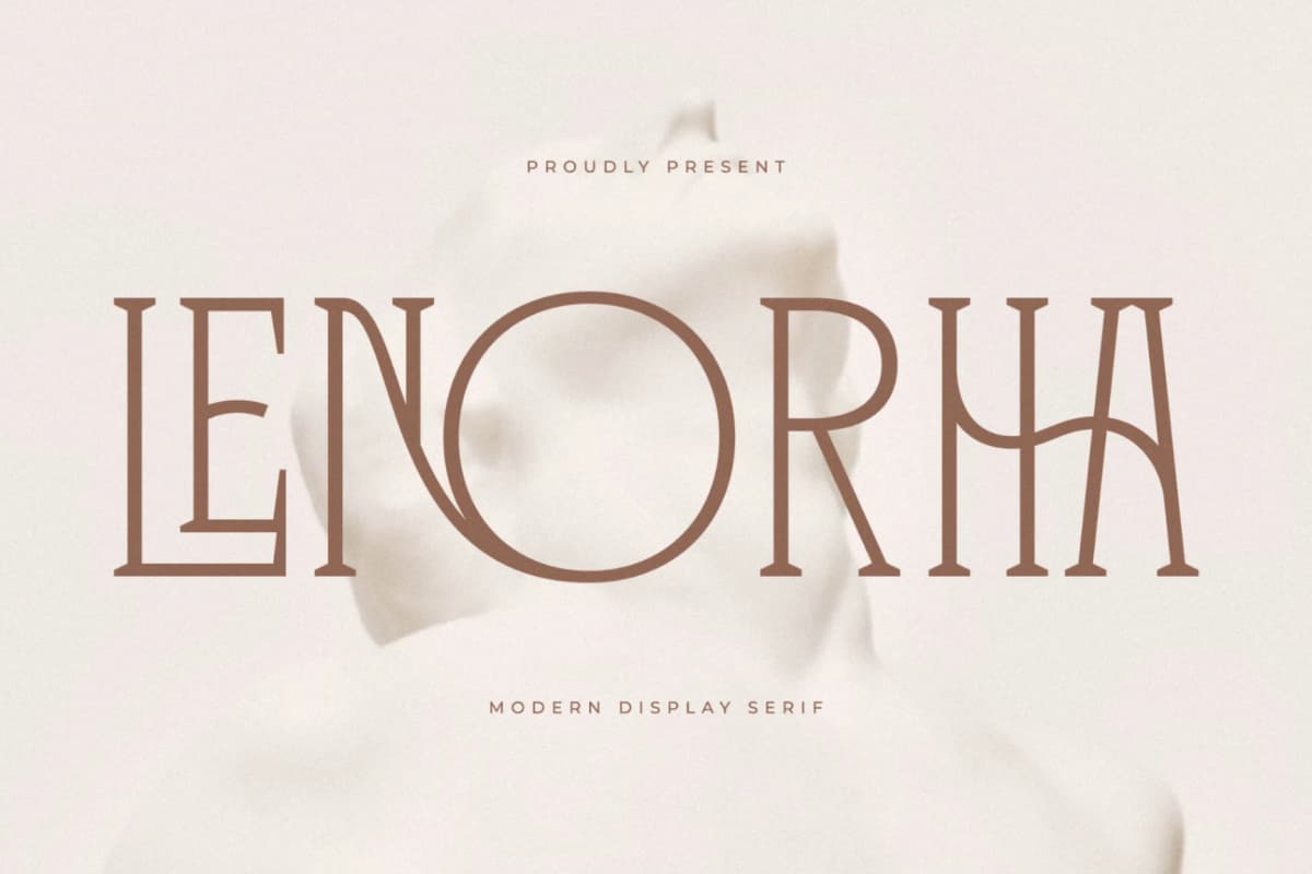 Preview of Lenorha - Modern Display Serif font