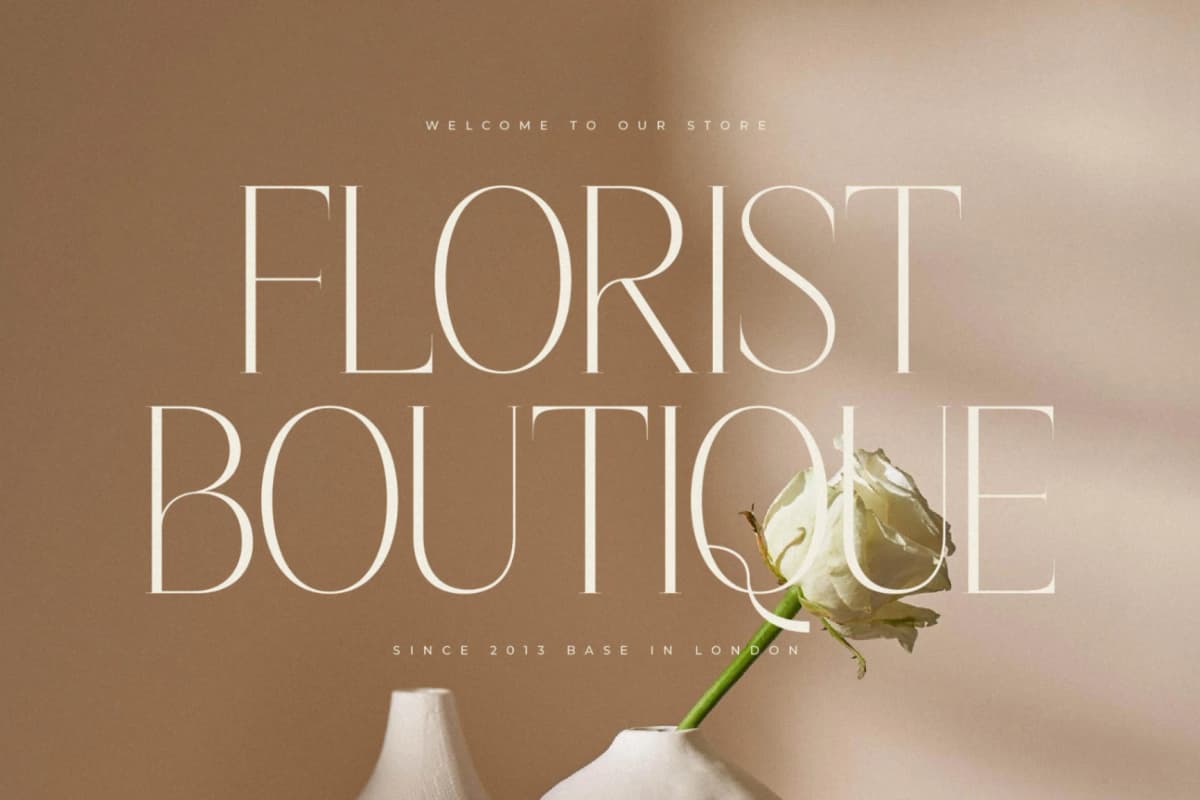 Qaflone - Modern Minimalist Serif font preview 5