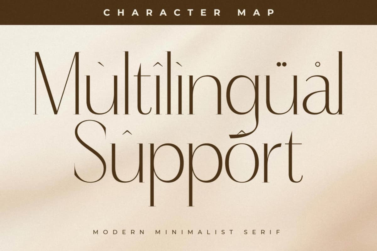 Qaflone - Modern Minimalist Serif font preview 12