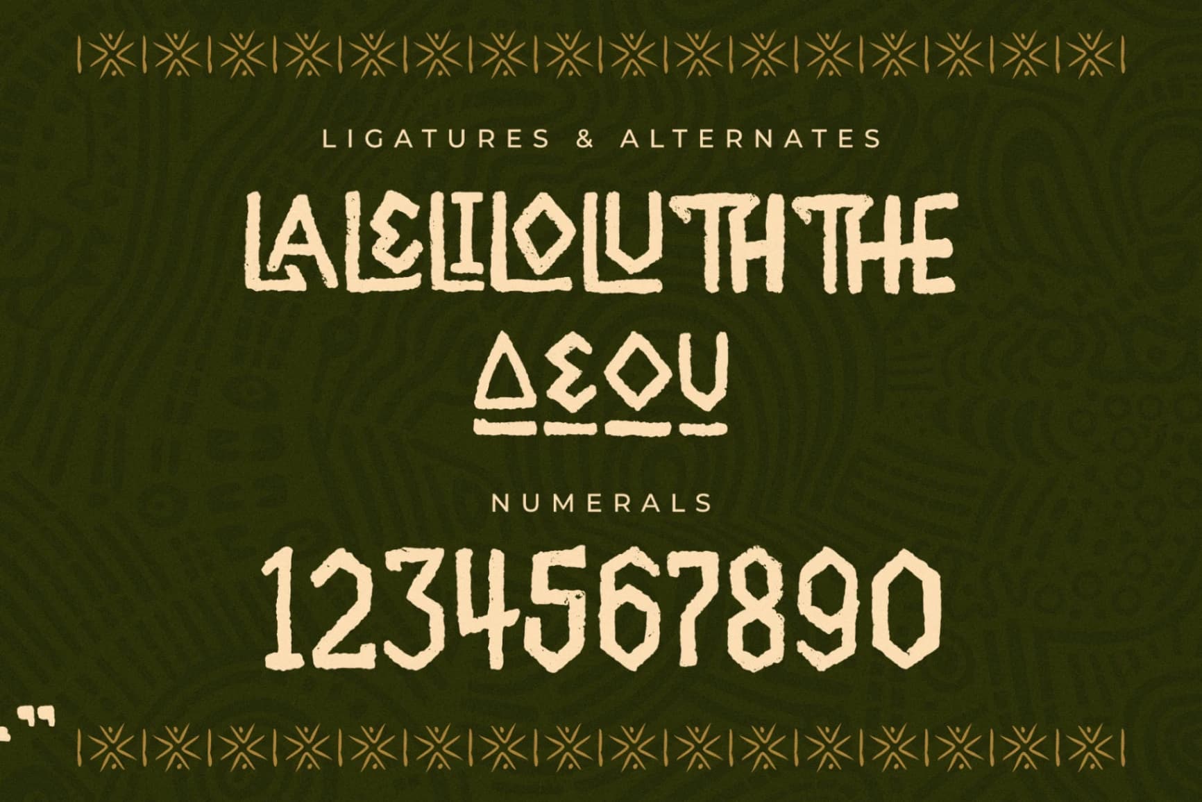 Preview 13 for Galacthic – New Display Tribal Font