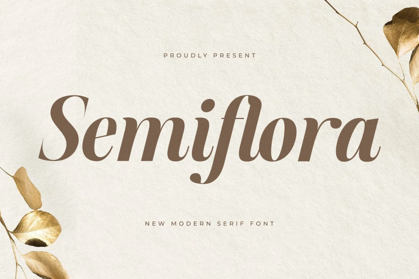 Preview of Semiflora - New Modern Serif Font font