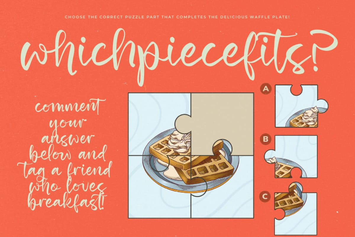 Fluffy Batter - Modern Handbrush Font font preview 5