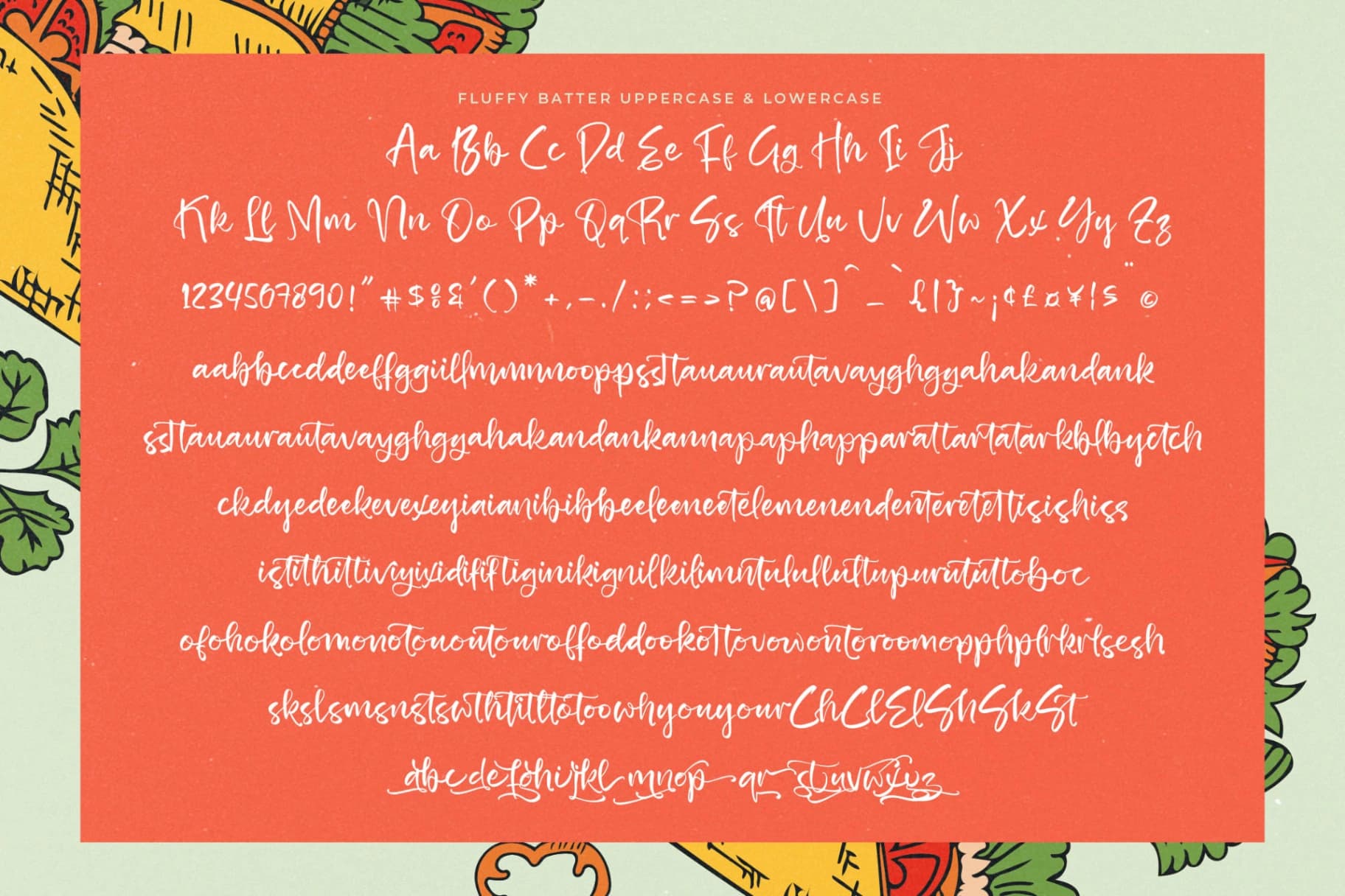 Preview 15 for Fluffy Batter - Modern Handbrush Font