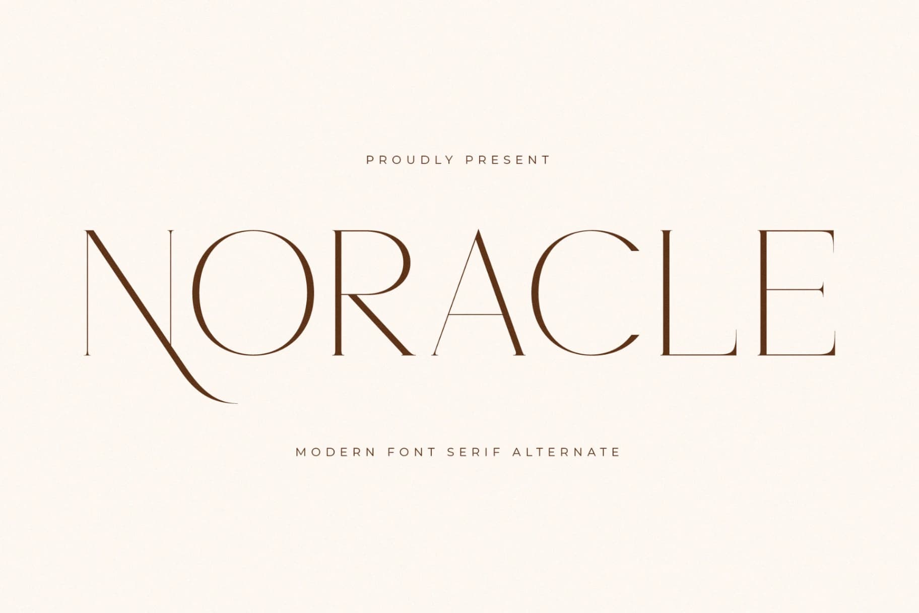 Preview 1 for Noracle - Modern Font Serif Alternate