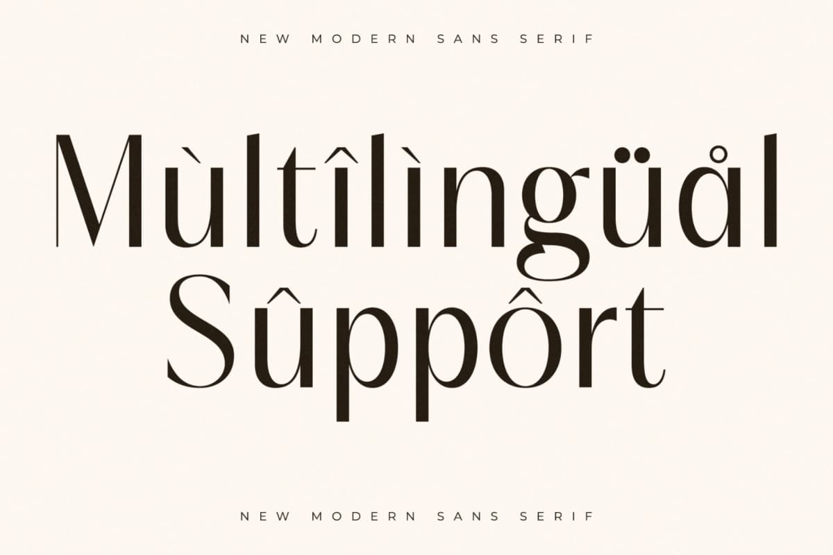 Qiblah - New Modern Sans Serif font preview 12