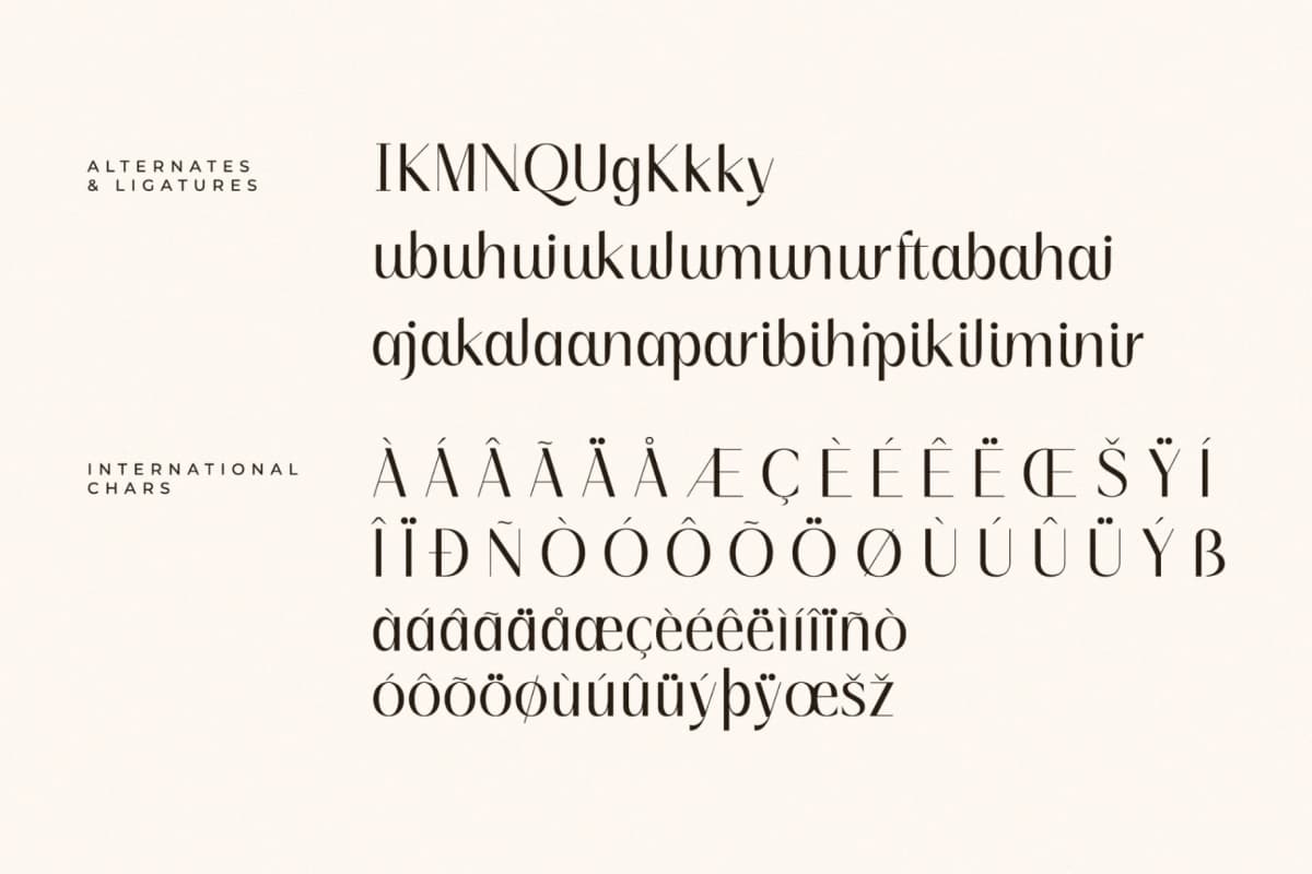 Qiblah - New Modern Sans Serif font preview 14