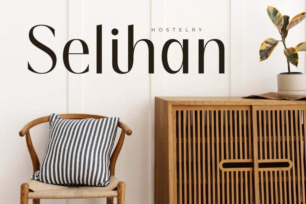 Qiblah - New Modern Sans Serif font preview 2
