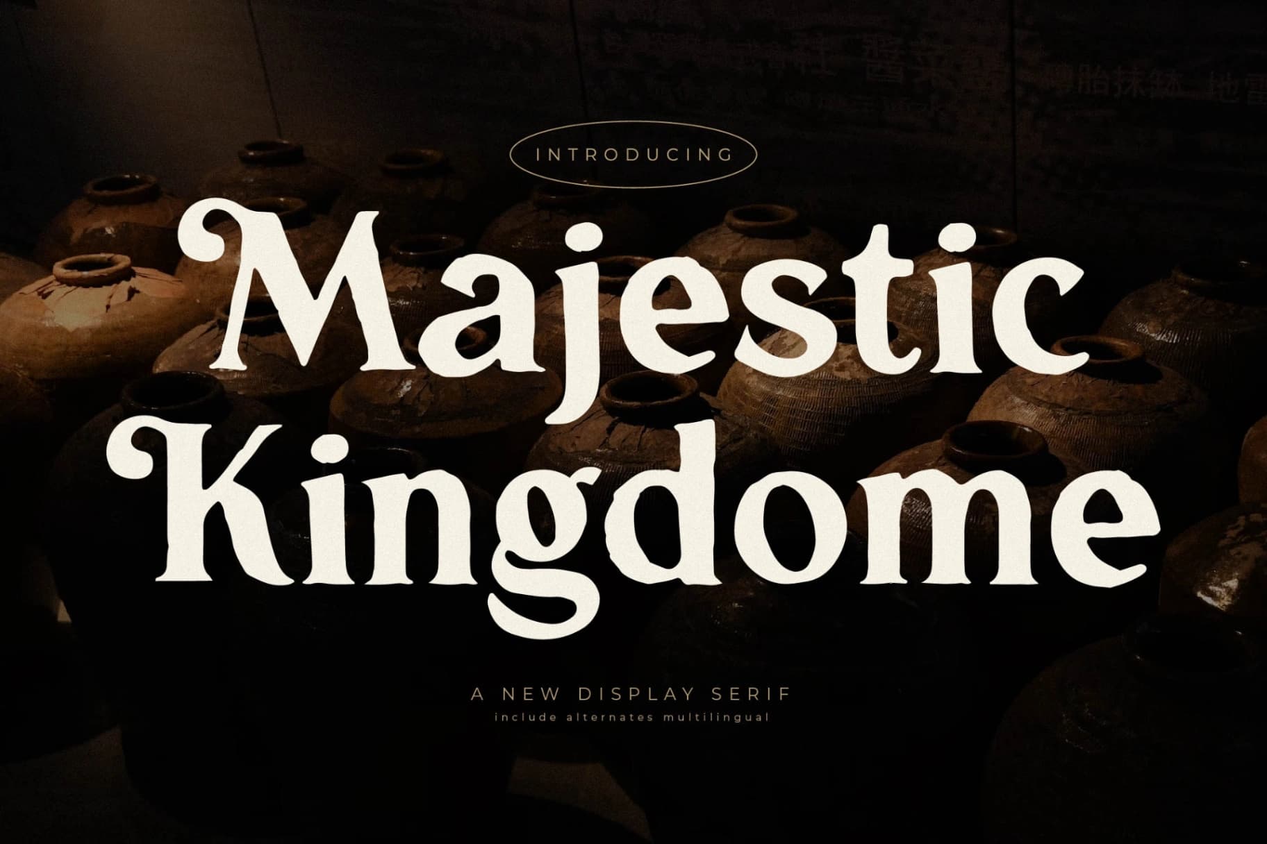 Preview of Majestic Kingdome - New Display Serif font