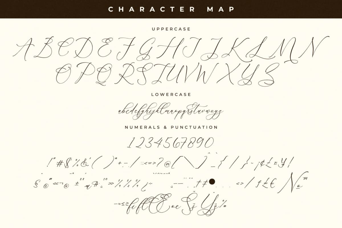 Preview 13 for Creattons Balleryna – Beauty Calligraphy Script