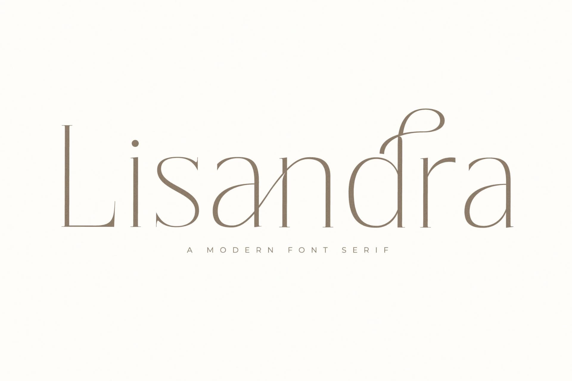 Preview of Lisandra - A Modern Font Serif font