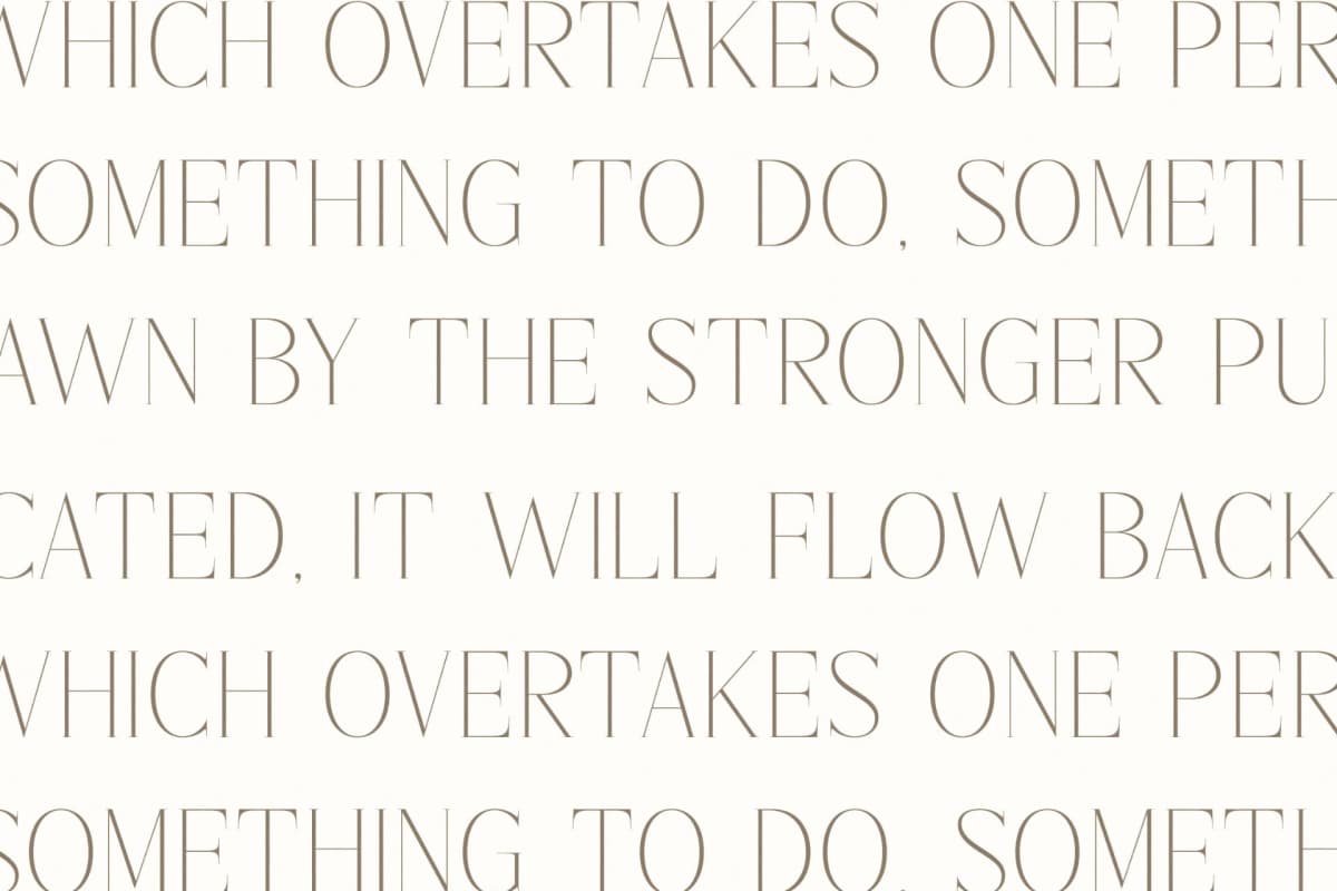 Lisandra - A Modern Font Serif font preview 9