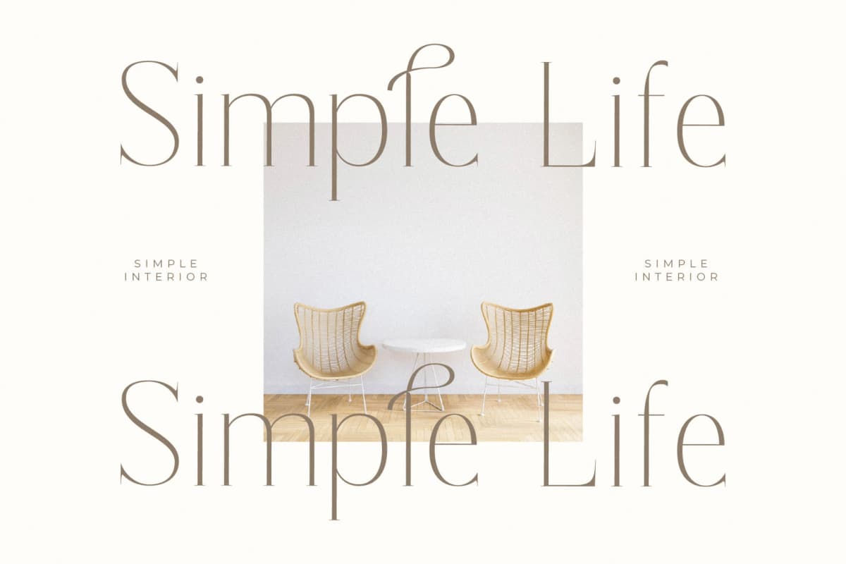 Lisandra - A Modern Font Serif font preview 7