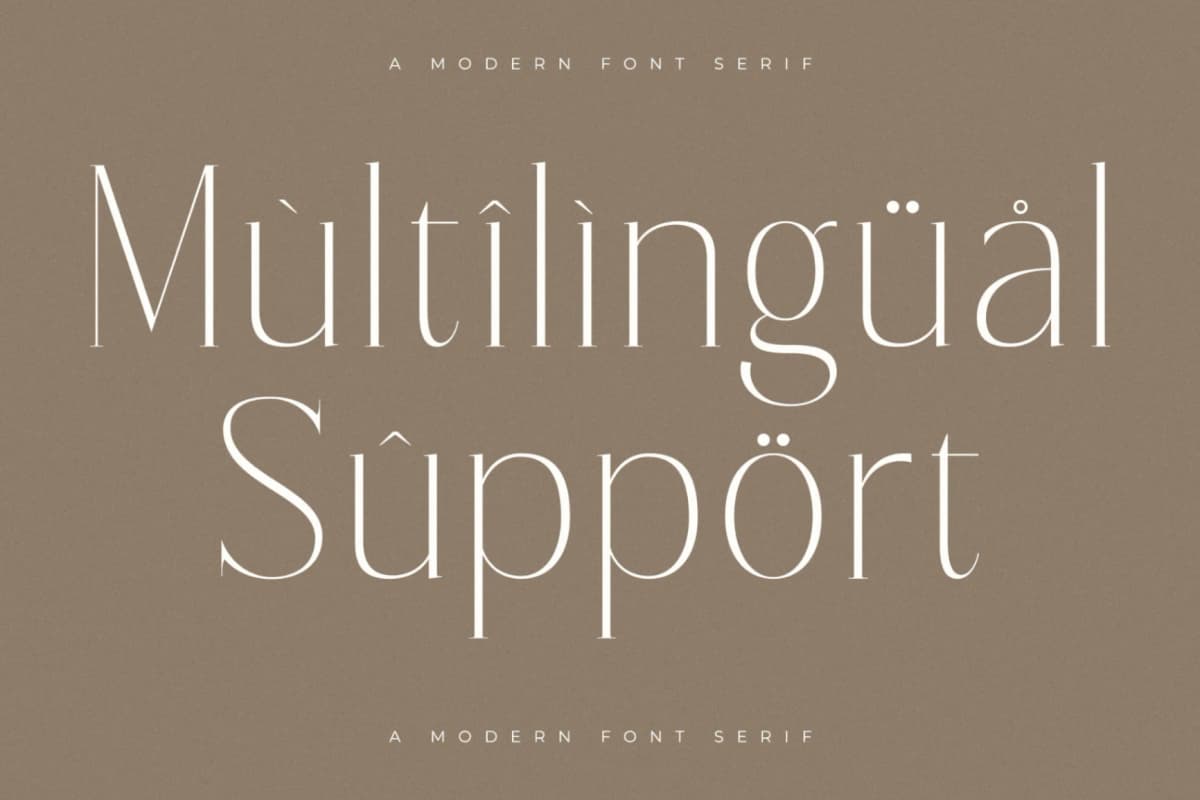 Lisandra - A Modern Font Serif font preview 12