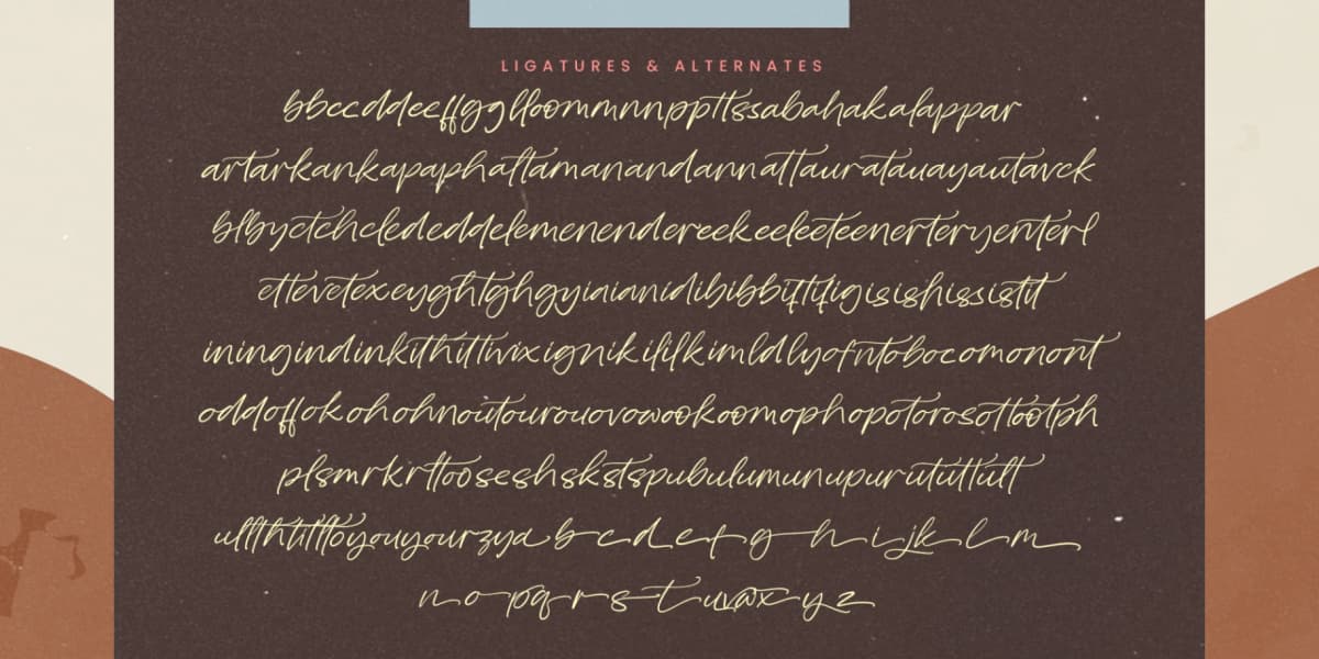 Bluebell Cottage - Modern Handwritten Font font preview 14