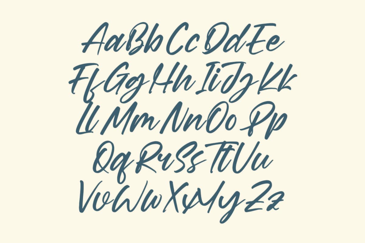 Daniela Butters - Aesthetic Handwritten Font font preview 9