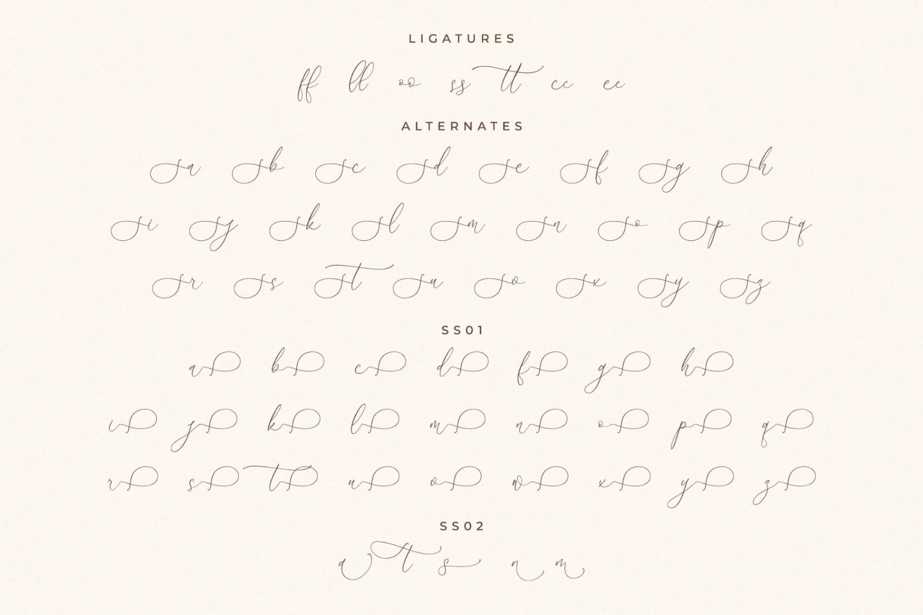 Preview 14 for August Sterling – Beauty Calligraphy Script