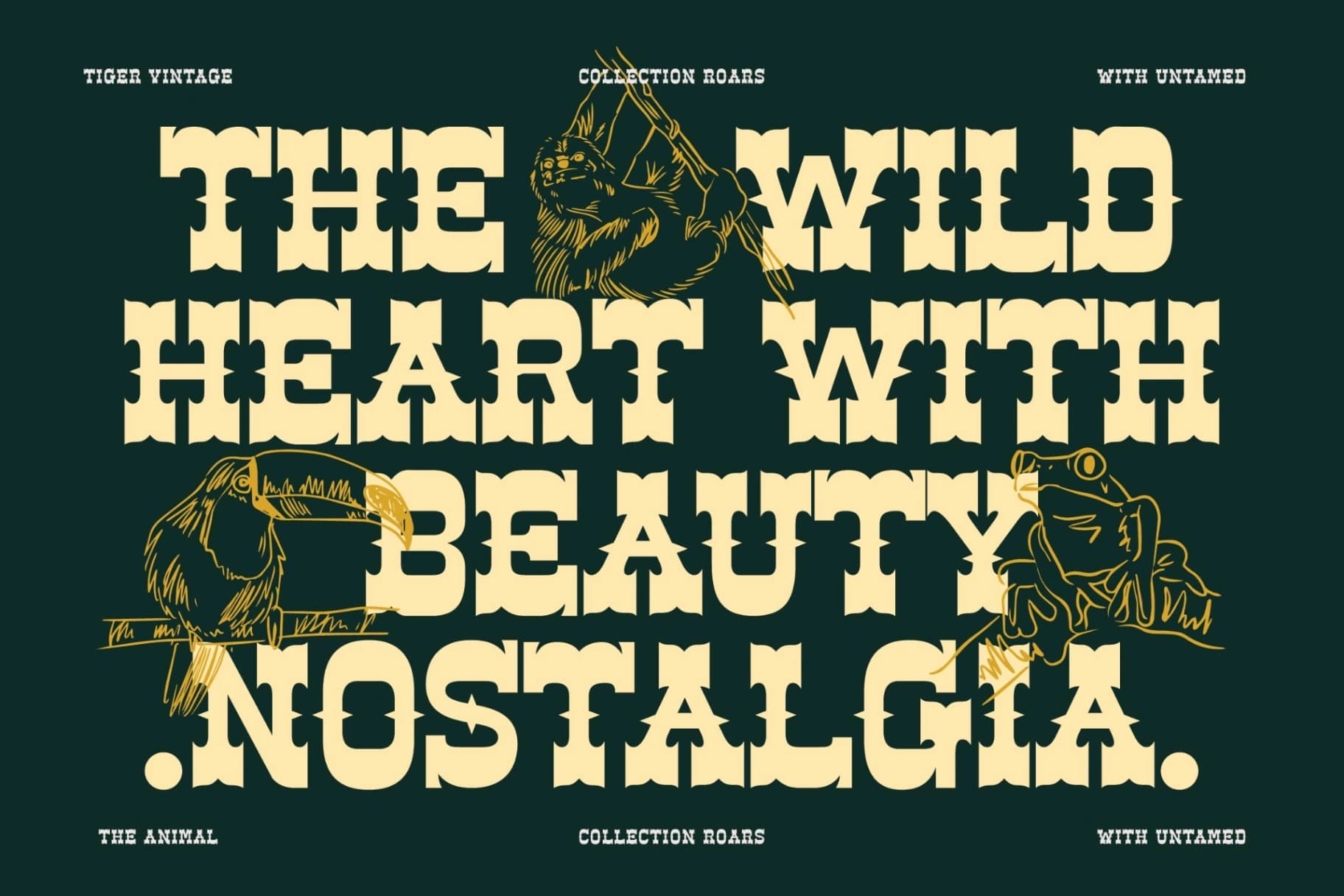 Preview 7 for Ankara Trave - Vintage Display Typeface Font