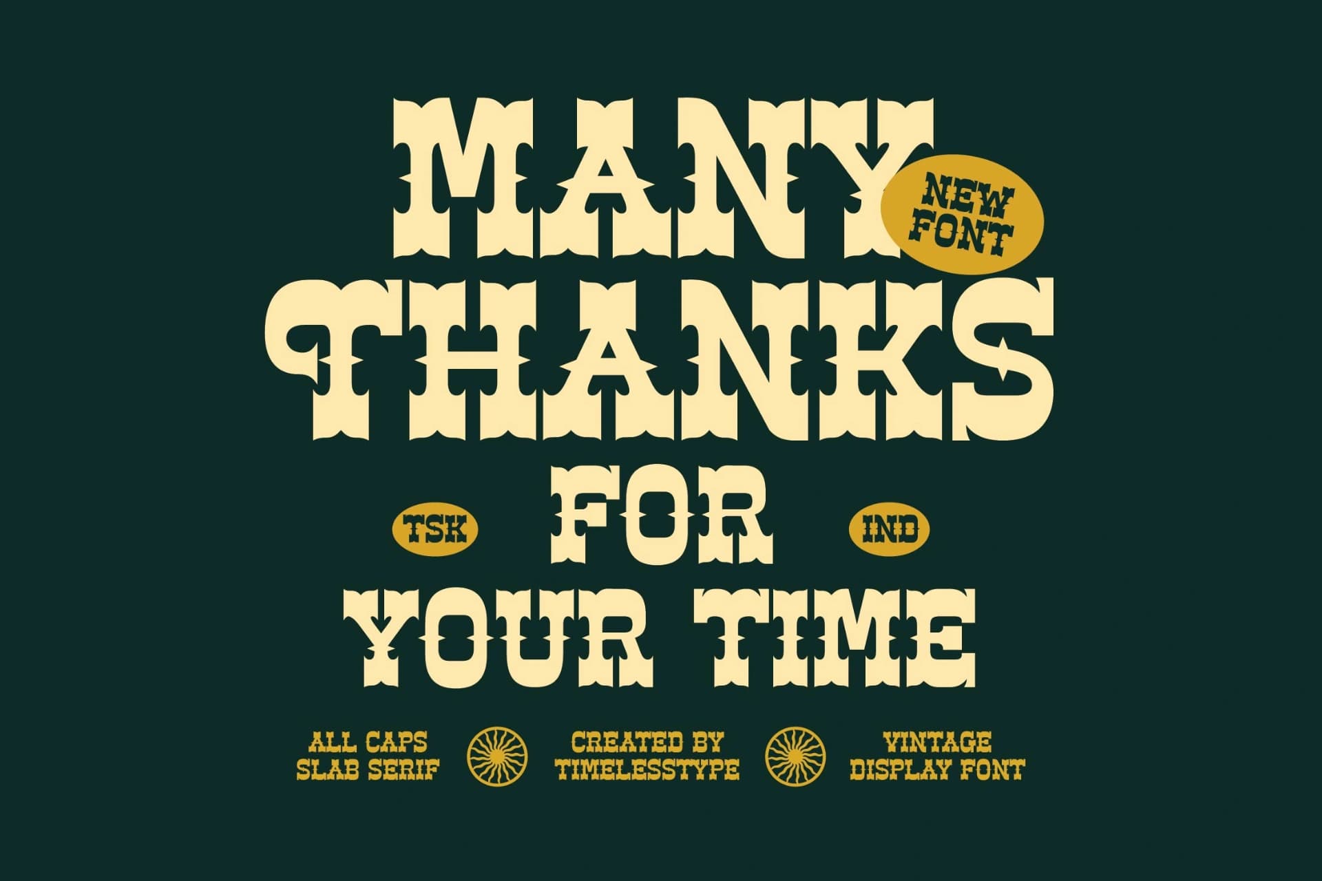Preview 15 for Ankara Trave - Vintage Display Typeface Font