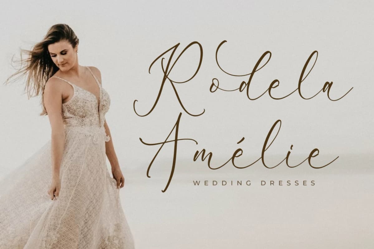 Peach Mondela – Beauty Calligraphy Font font preview 5