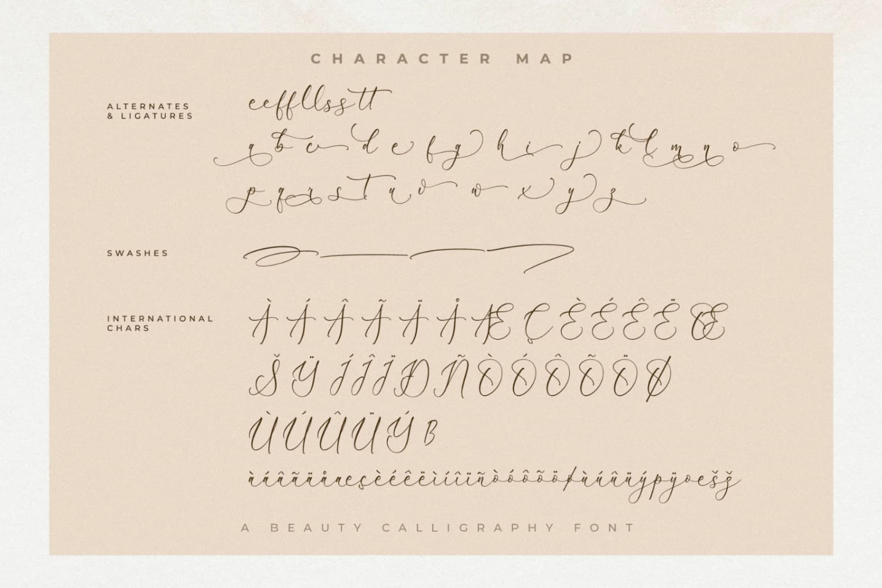Preview 14 for Peach Mondela – Beauty Calligraphy Font