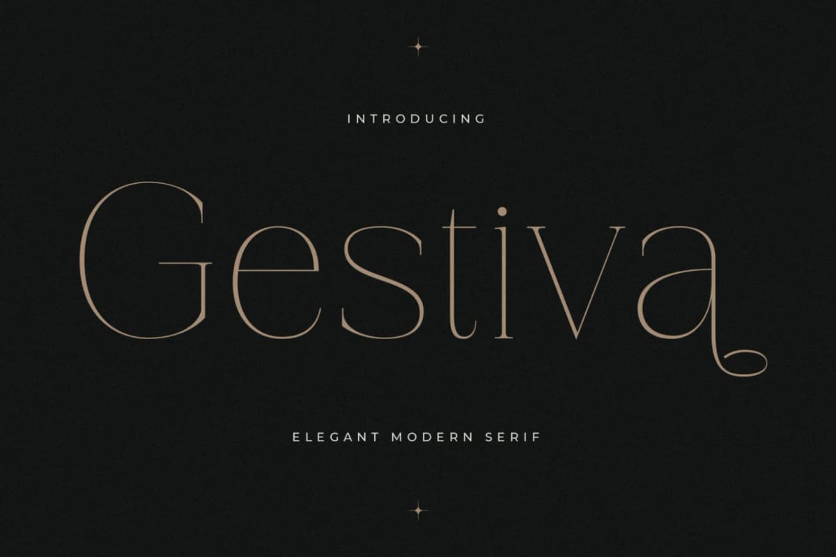 Gestiva - Elegant Modern Serif font preview 1
