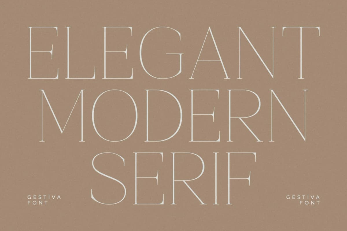Gestiva - Elegant Modern Serif font preview 2